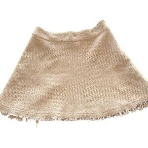 IRO Stoney Cream Textured A-Line Skirt Coquette French Sz 36 (US Small)